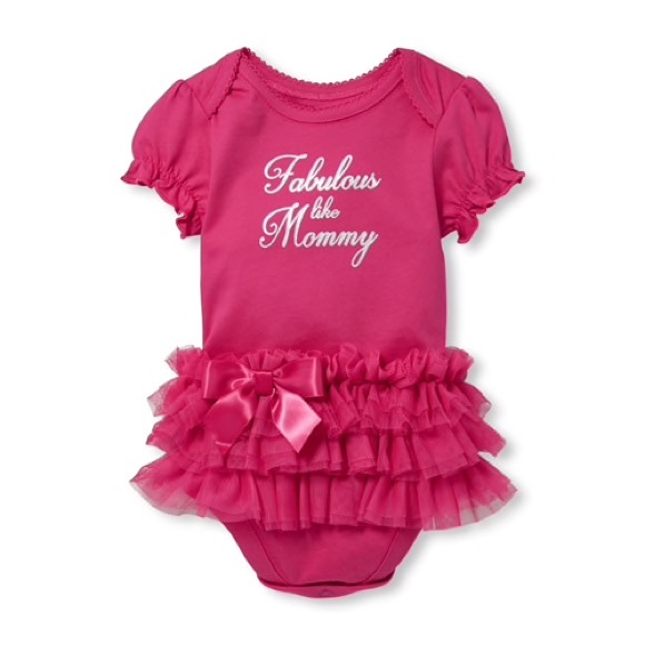 💕 Fabulous Like Mommy Tutu Graphic Bodysuit